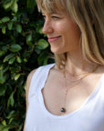 Tahitian pearl lariat necklace