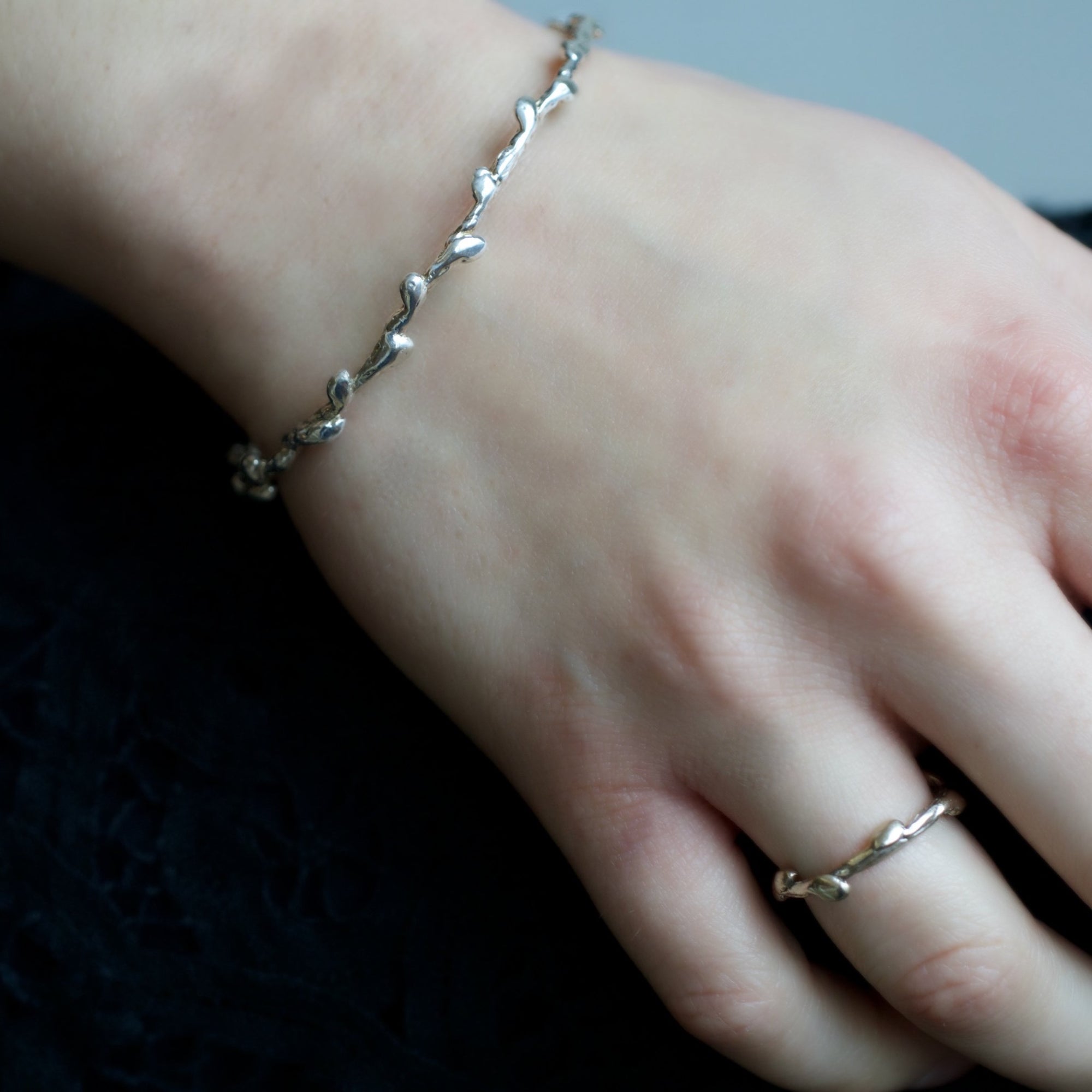 Silver Leaf Bracelet
