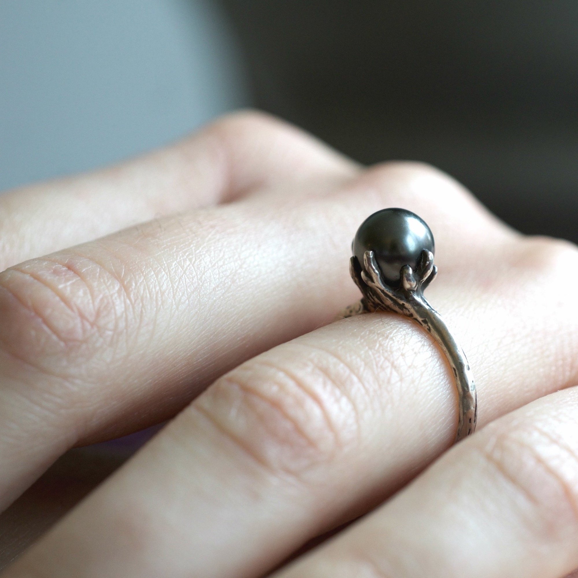 Tahitian Pearl Ring- SIZES READY TO SHIP