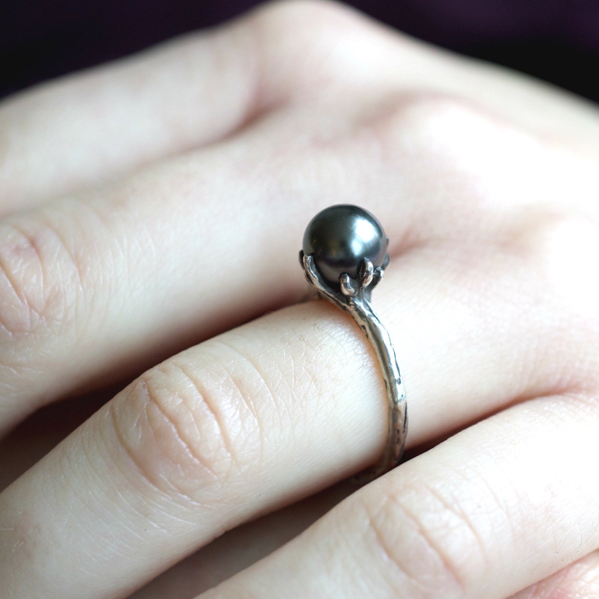 Tahitian Pearl Ring- SIZES READY TO SHIP