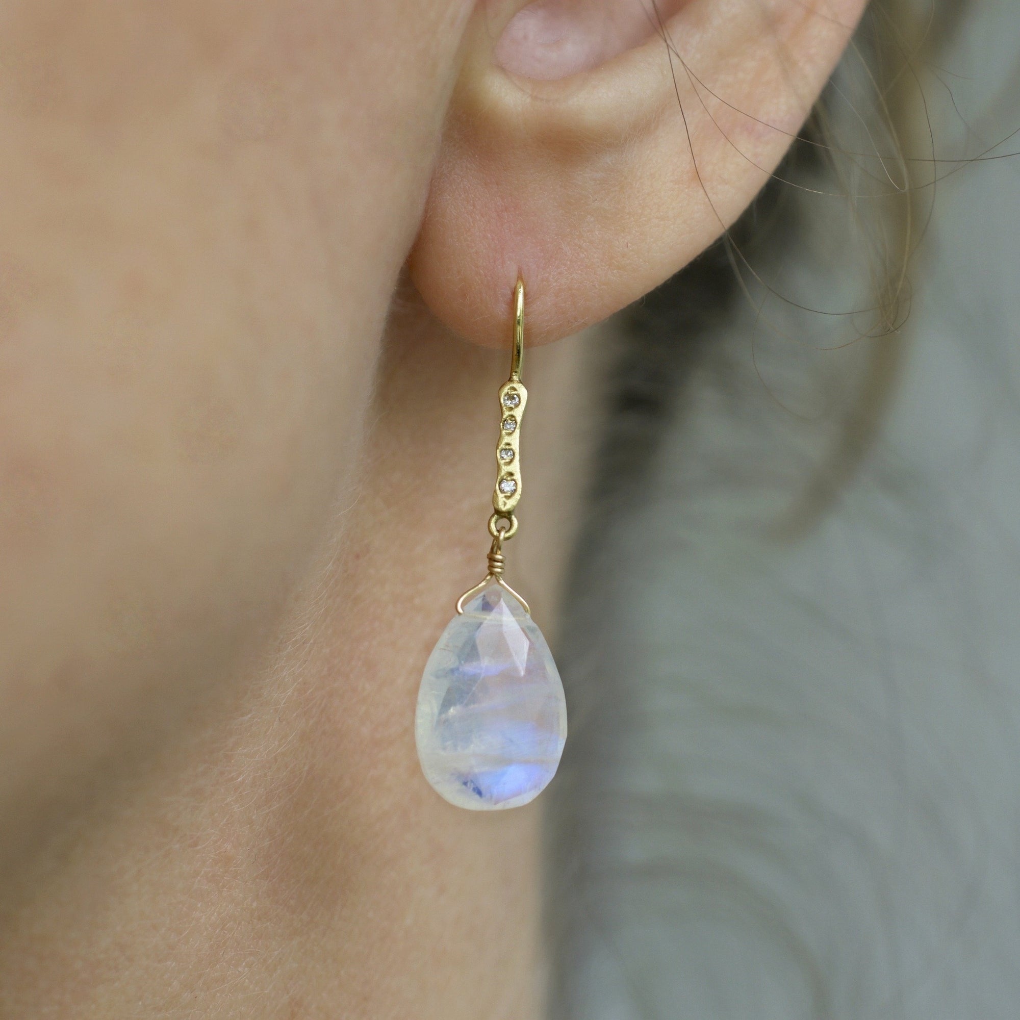 Moon Drop Earrings