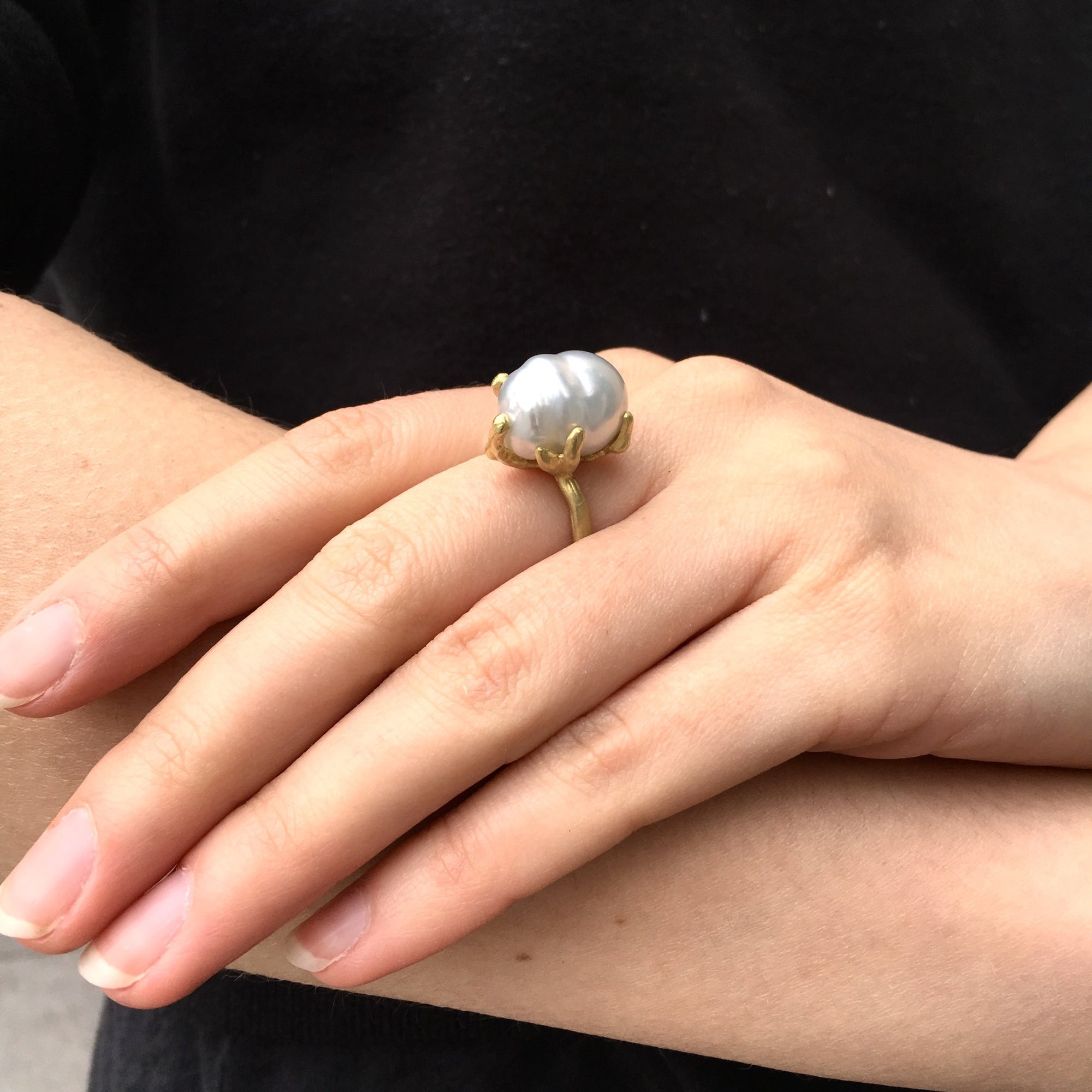 Baroque Pearl Ring