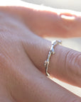 Silver Leaf Ring