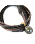 Silk/Pearl convertible bracelet/necklace