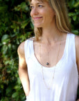 Tahitian pearl lariat necklace