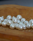 Leaf + Baroque pearl necklace