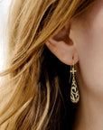 Yellow gold Cutout Earrings