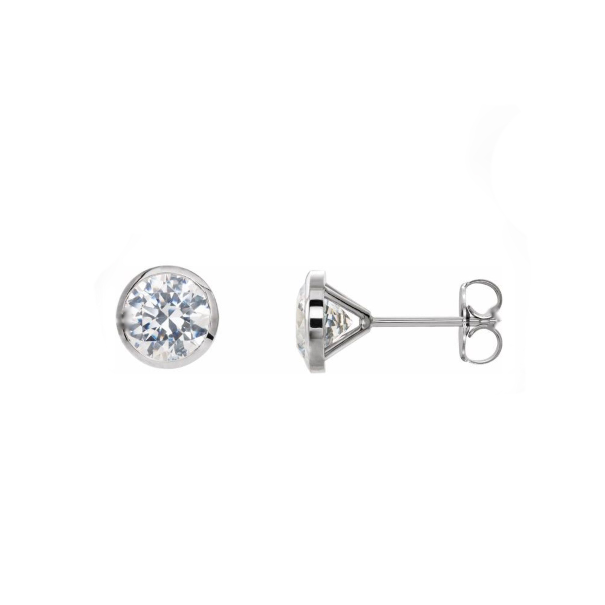 White Sapphire Earrings