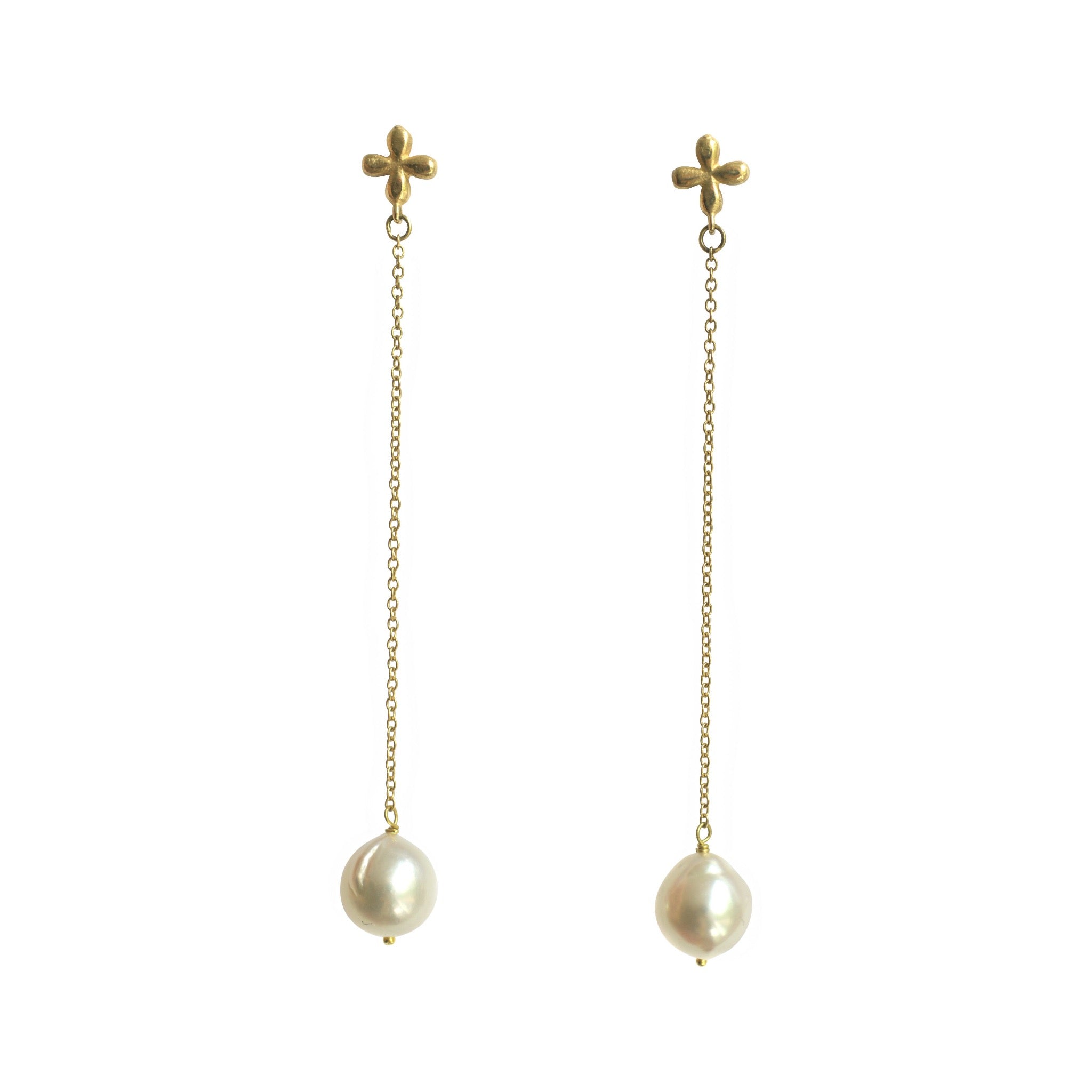 Pearl swing earrings