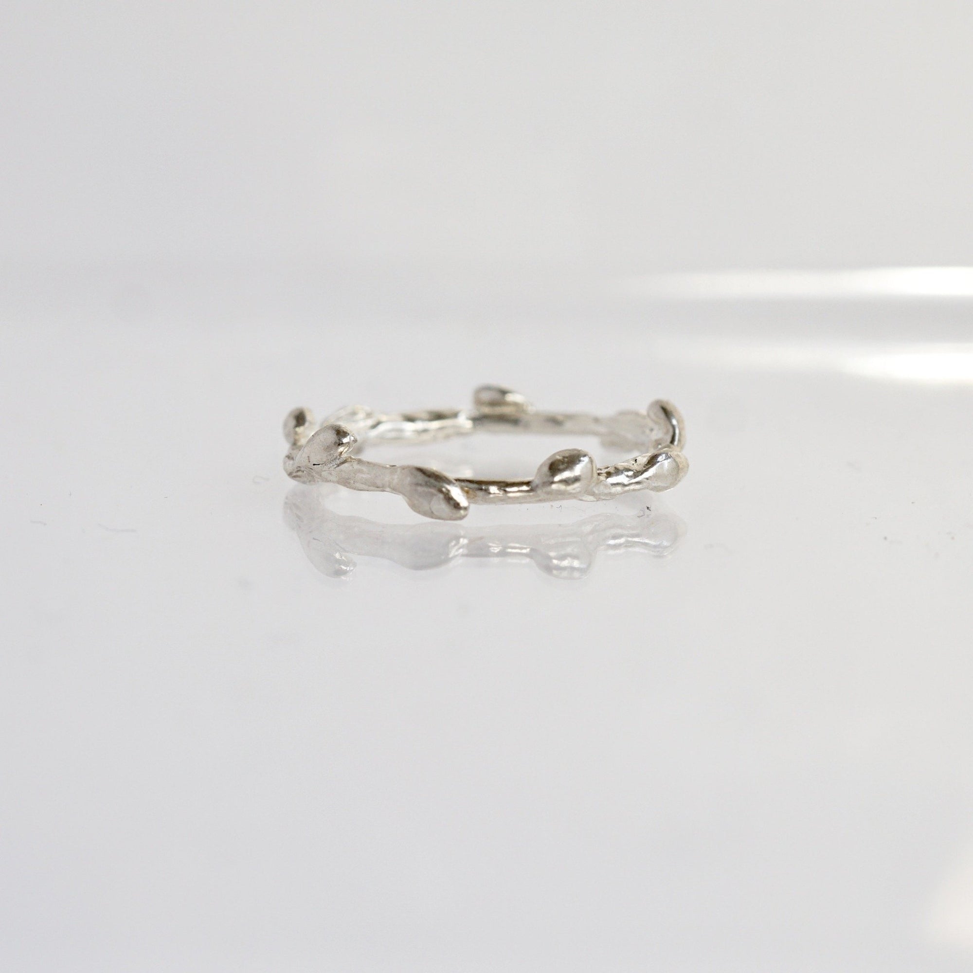 Silver Leaf Ring-sizes READY TO SHIP