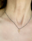 Labradorite leaf necklace