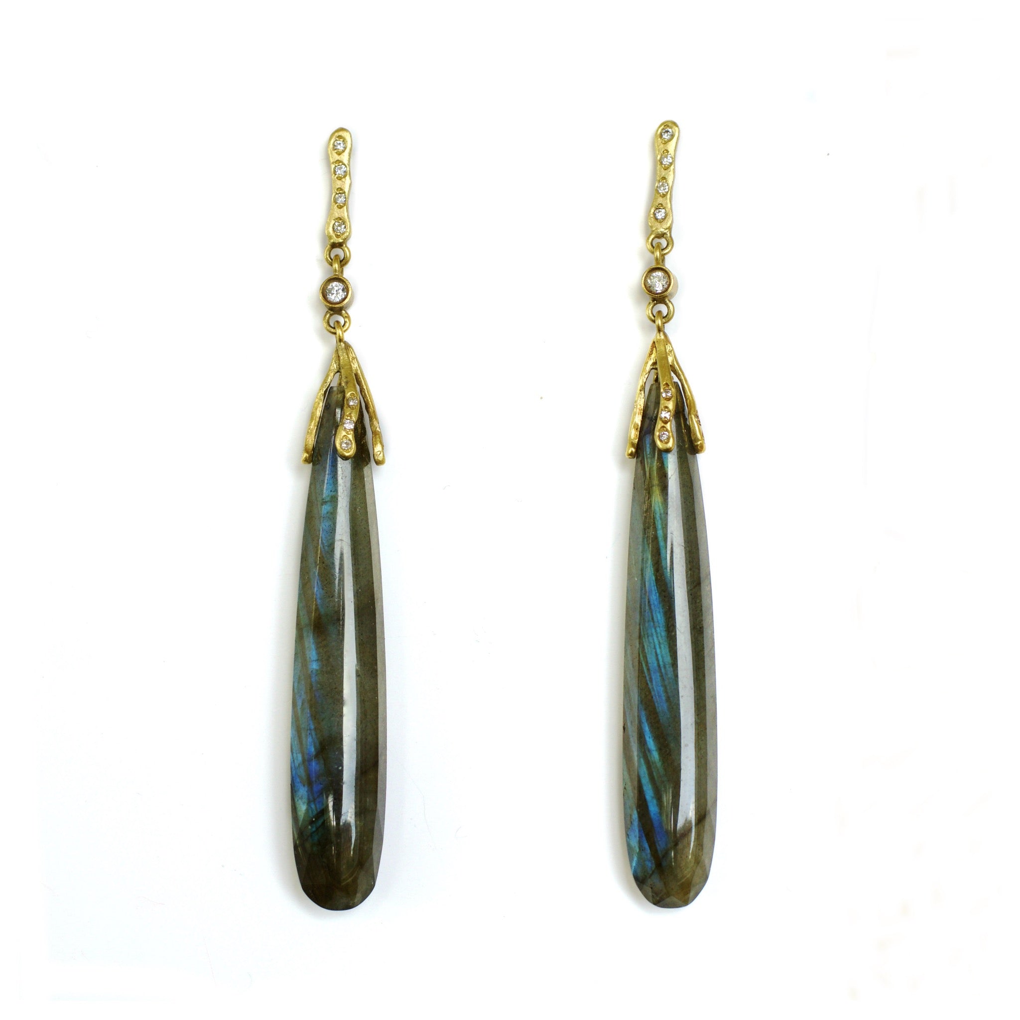 Labradorite drop earrings