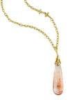 Peach Rutilated Quartz necklace