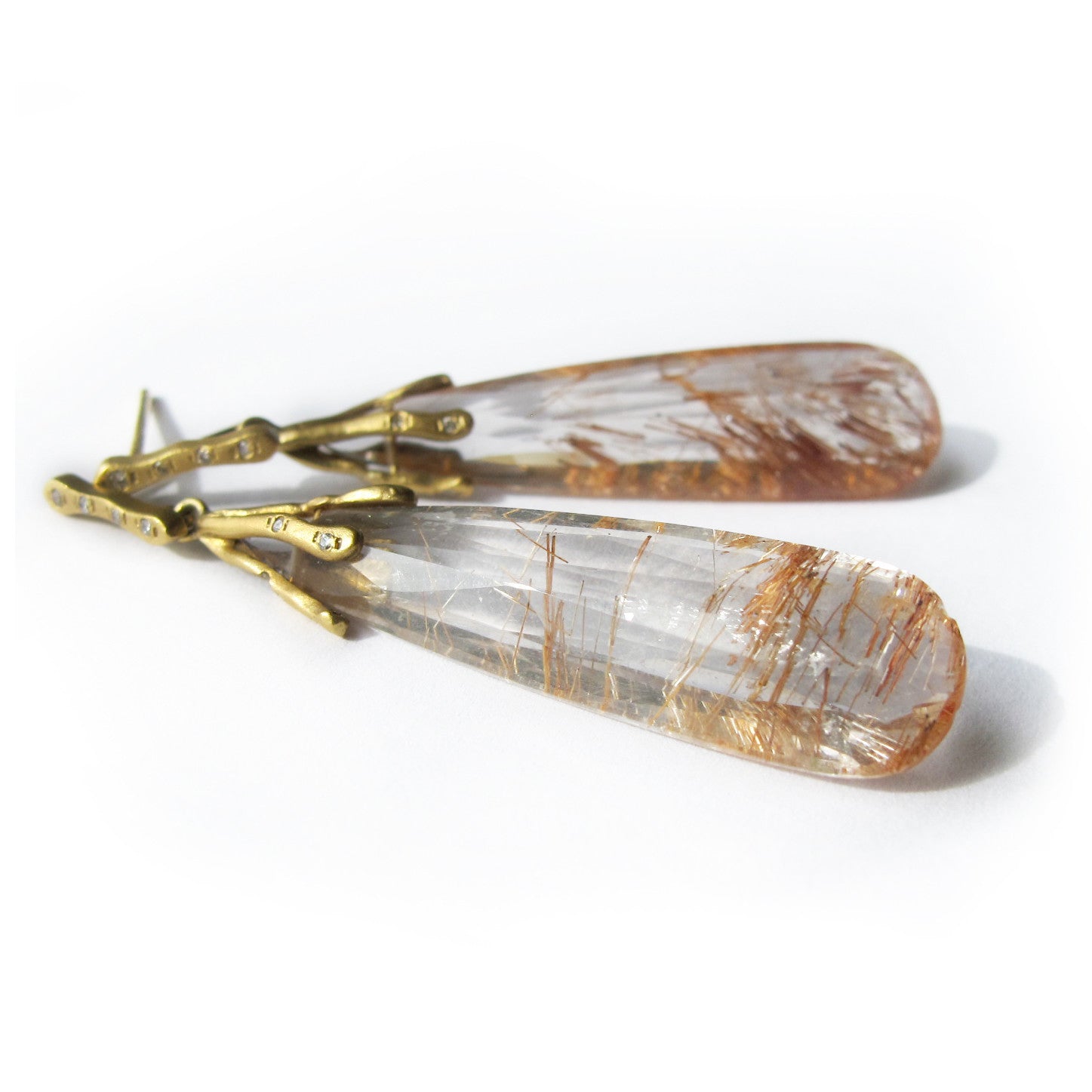 Rutilated Quartz earrings